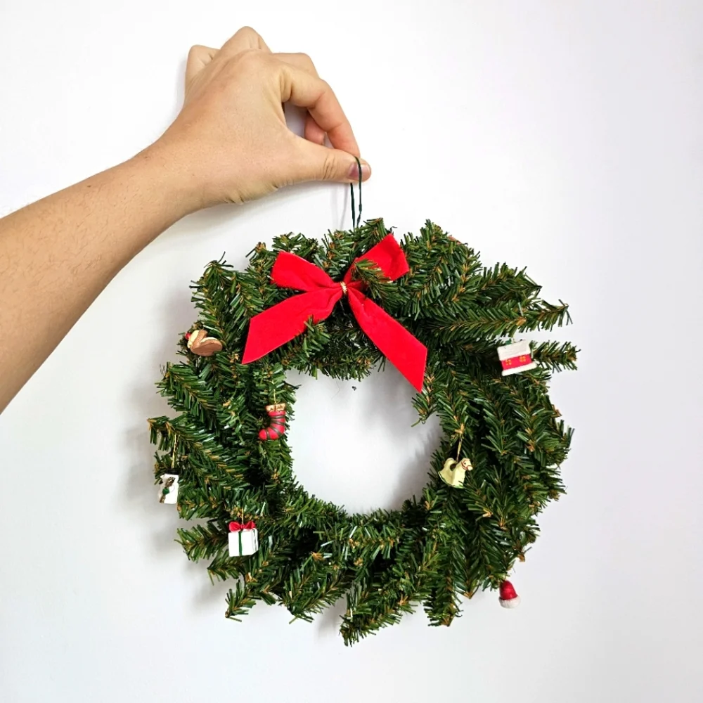 Vintage Mini Holiday Wreath